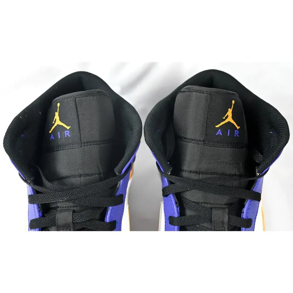 Air Jordan 1 Mid Lakers/LSU! Men's 15 DQ8426-517 W/Box